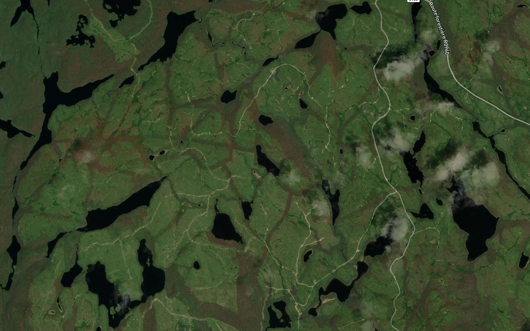 Satellite map of the Lac du Sommier