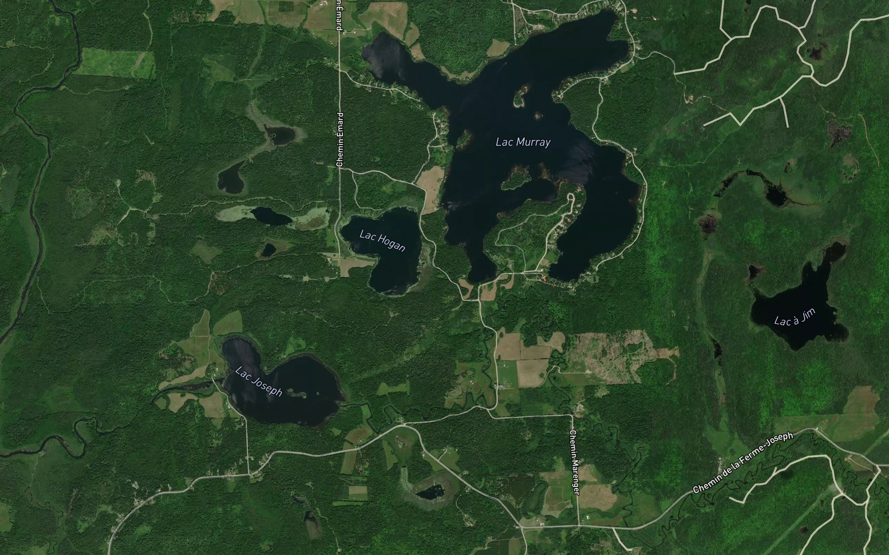 Satellite map of the Baie chez Edmour