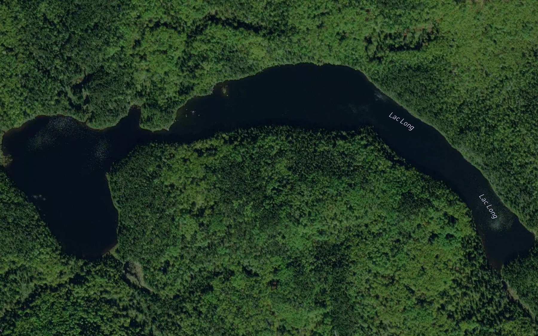 Satellite map of the Lac Long