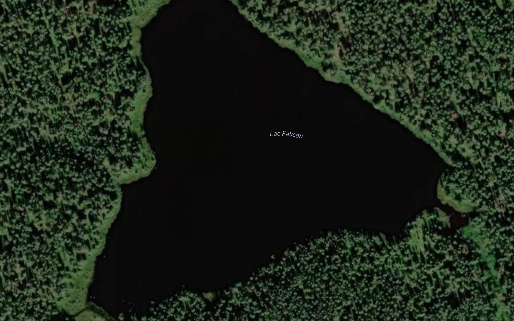 Satellite map of the Lac Falicon
