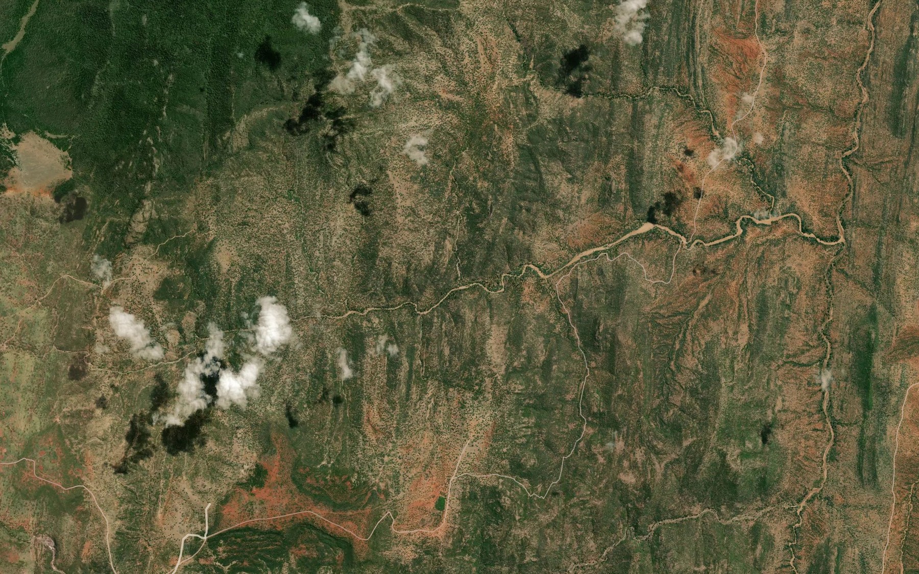 Satellite map of the Nangaro