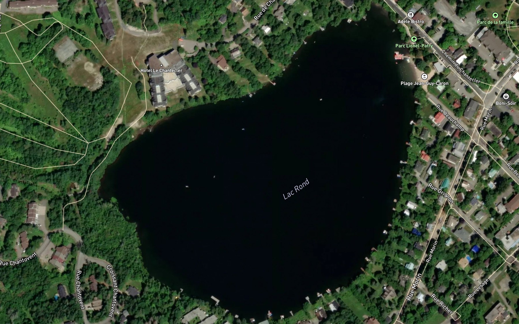 Satellite map of the Lac Rond
