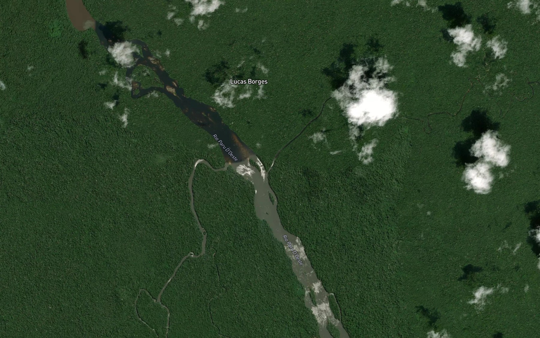 Satellite map of the Igarape do Inferno