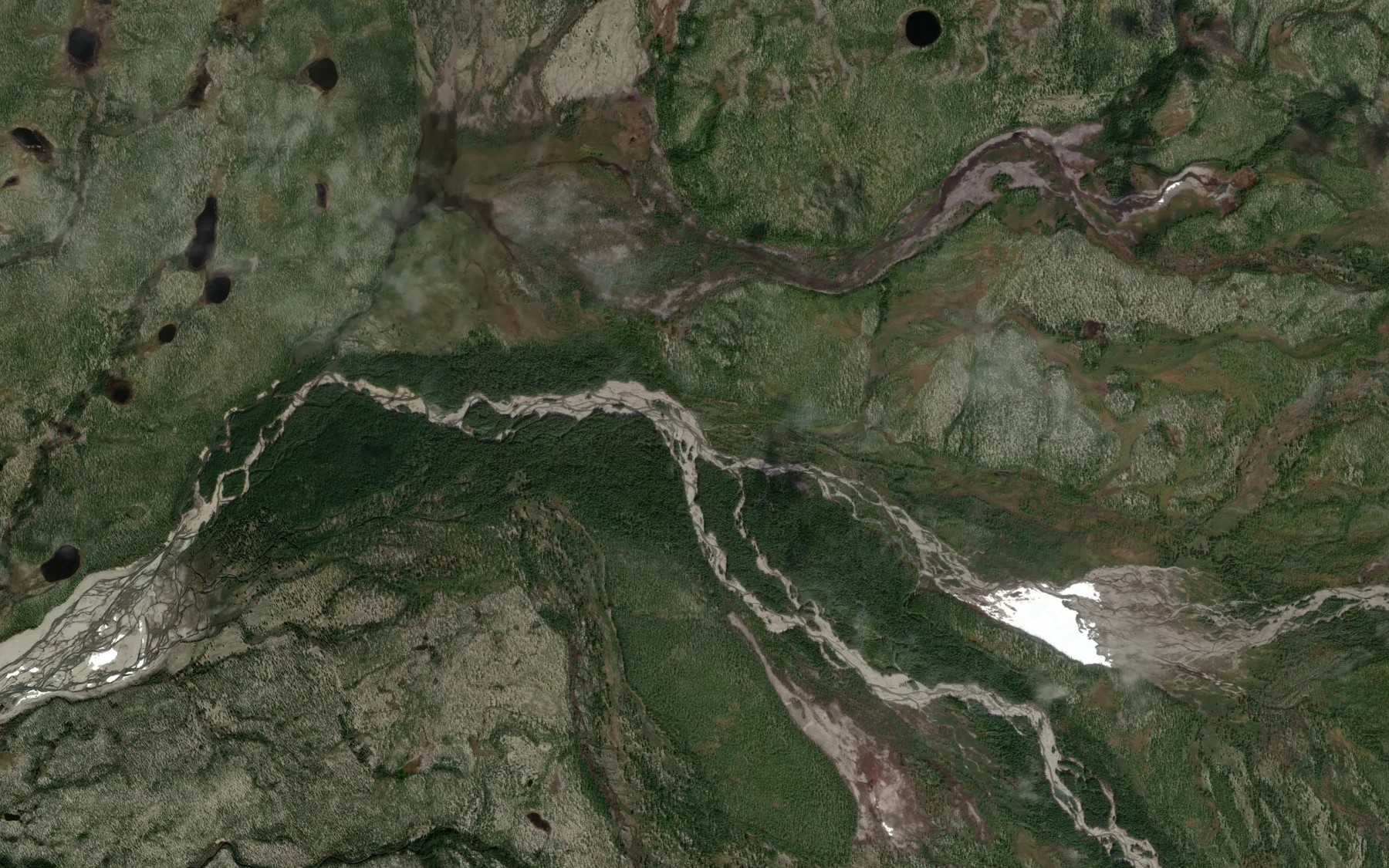 Satellite map of the Otval