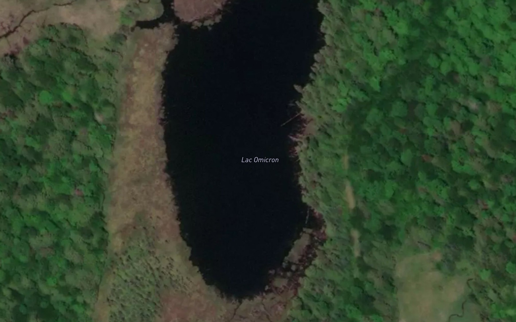 Satellite map of the Lac Omicron