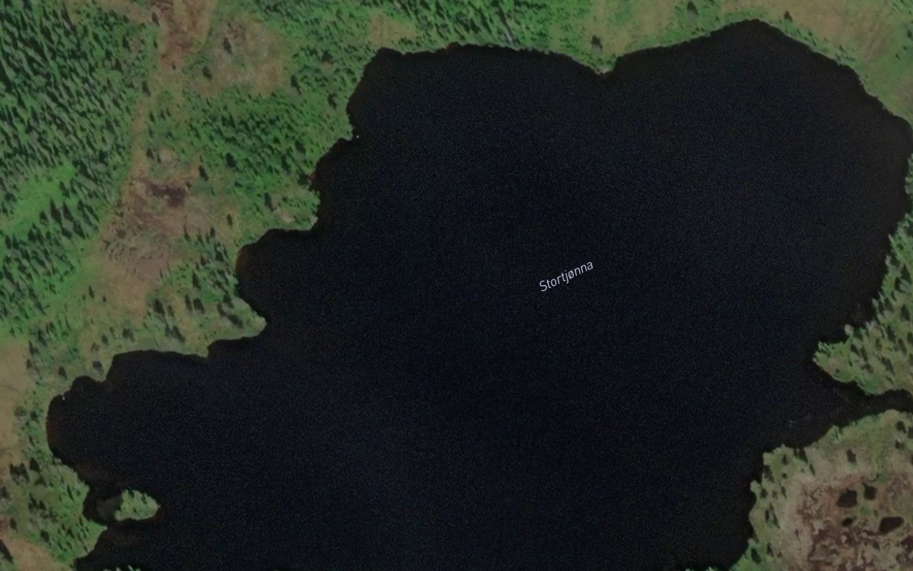 Satellite map of the Stortjorna