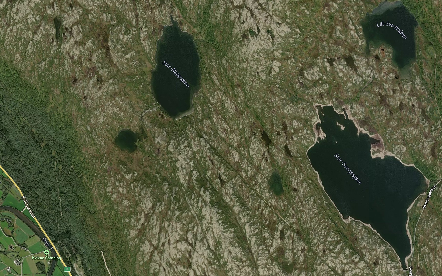 Satellite map of the Frengstadbekken