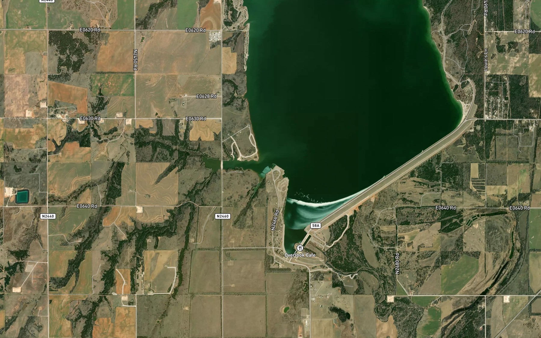 Satellite map of the Spot 5