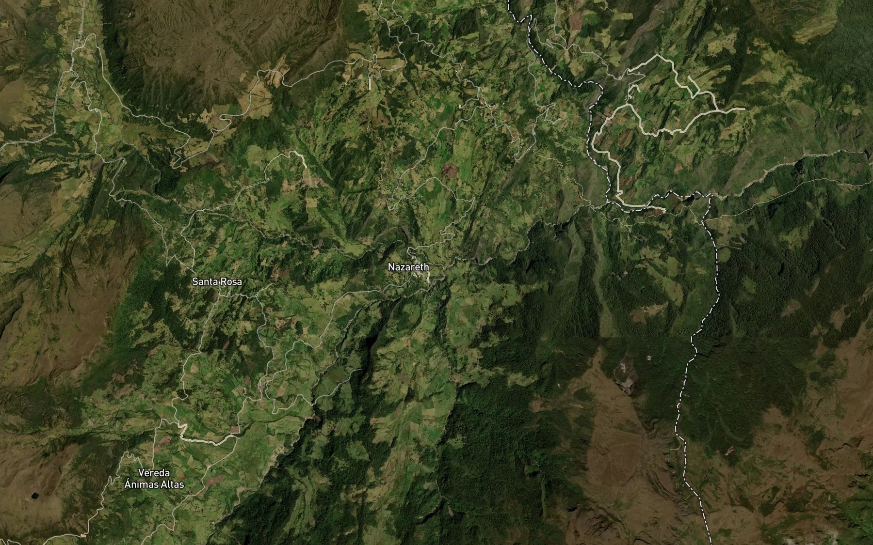 Satellite map of the Rio Santa Rosa