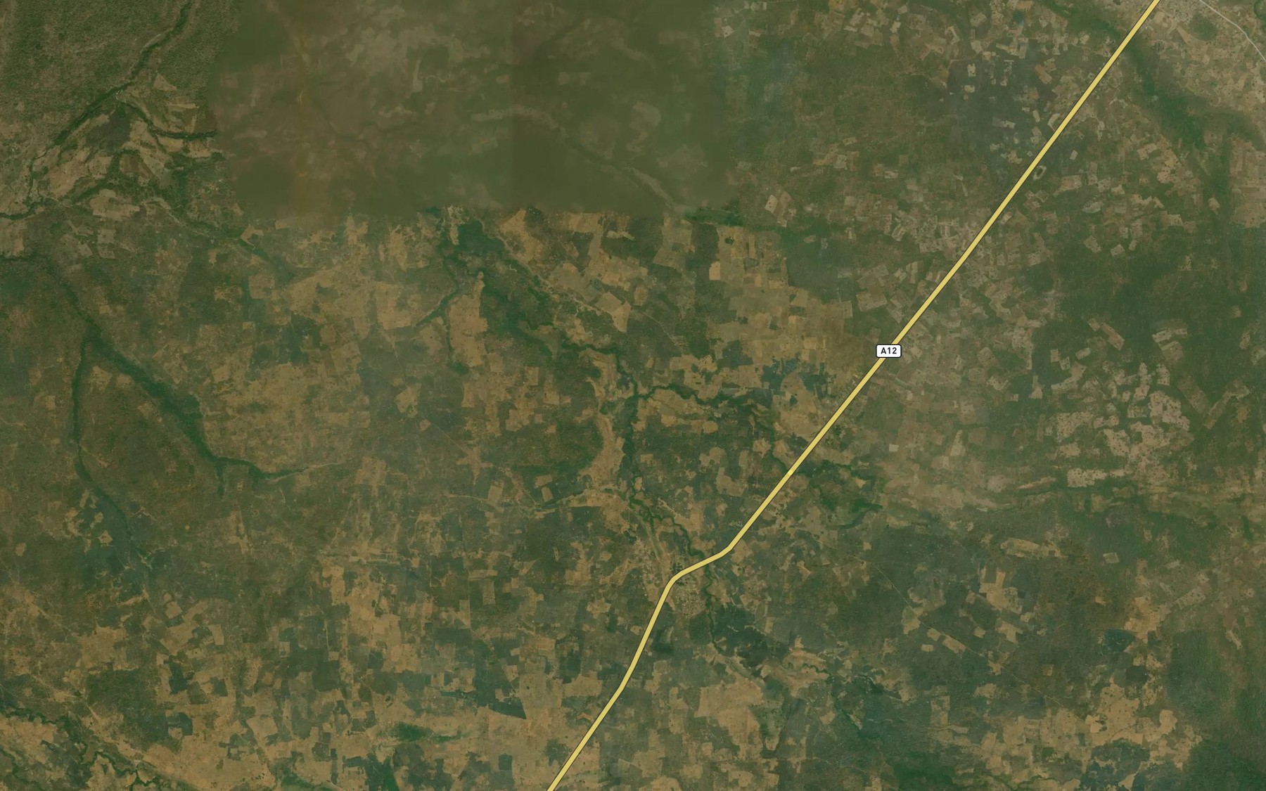 Satellite map of the River Katumbiri