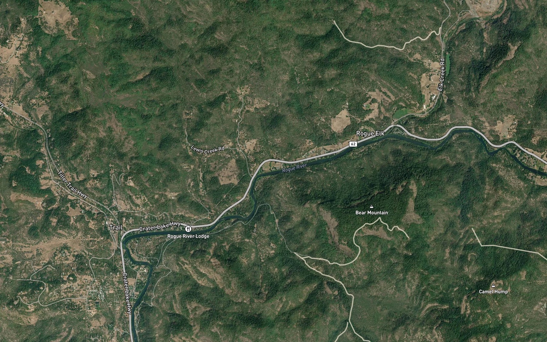 Satellite map of the Cable Hole