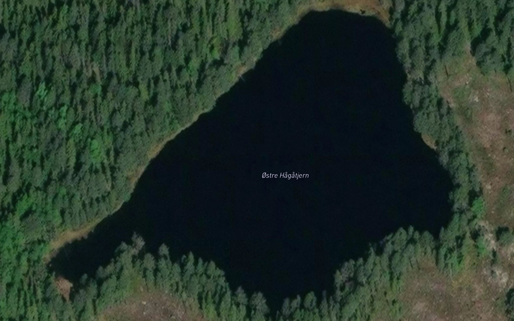 Satellite map of the Ostre Hagatjern