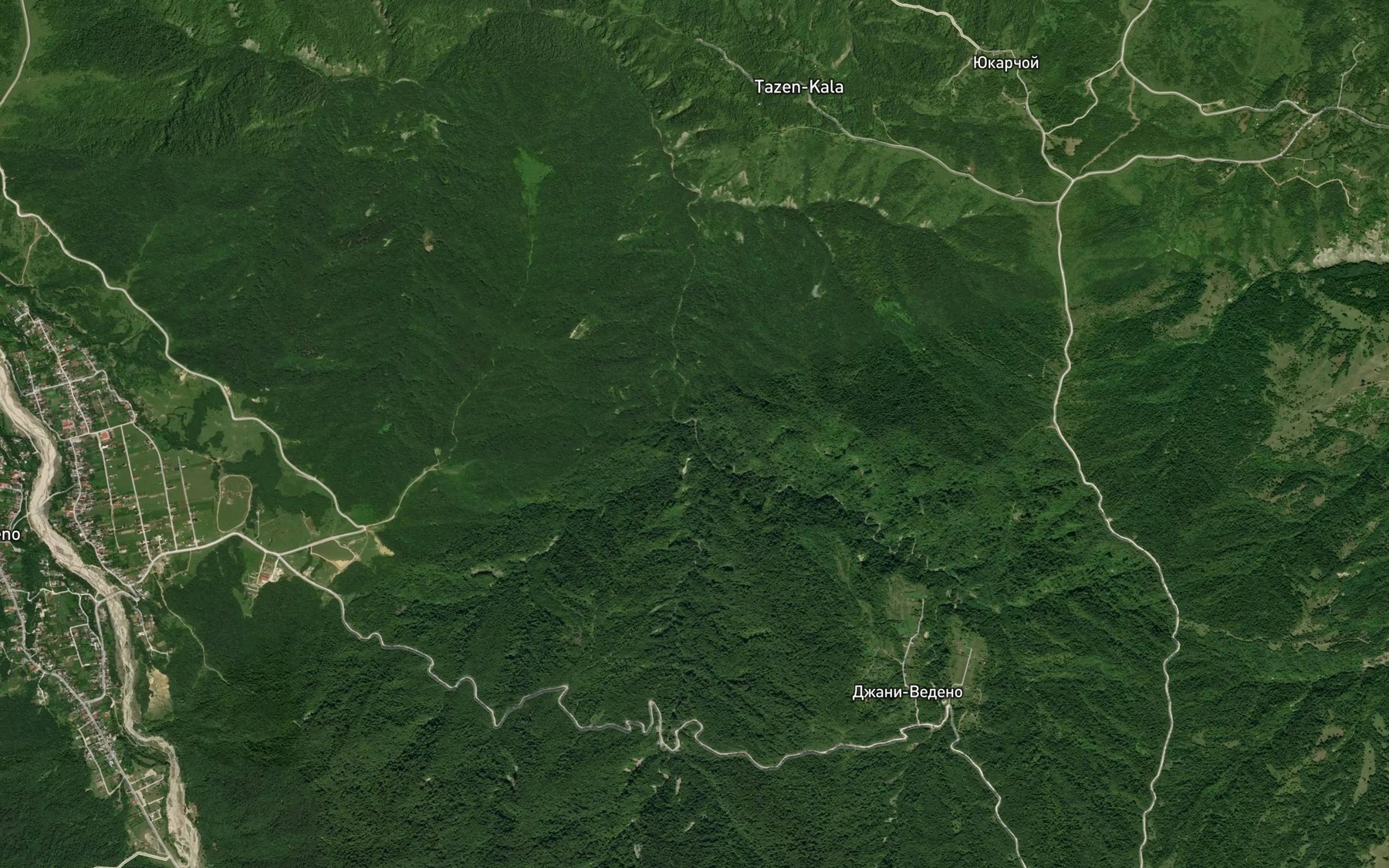 Satellite map of the Gudermes