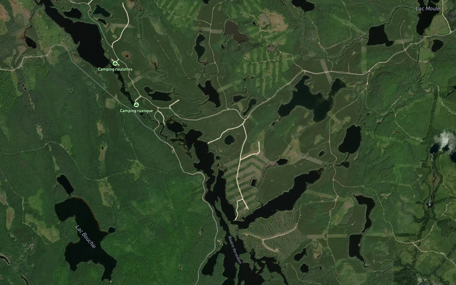 Satellite map of the Lac du Sorite