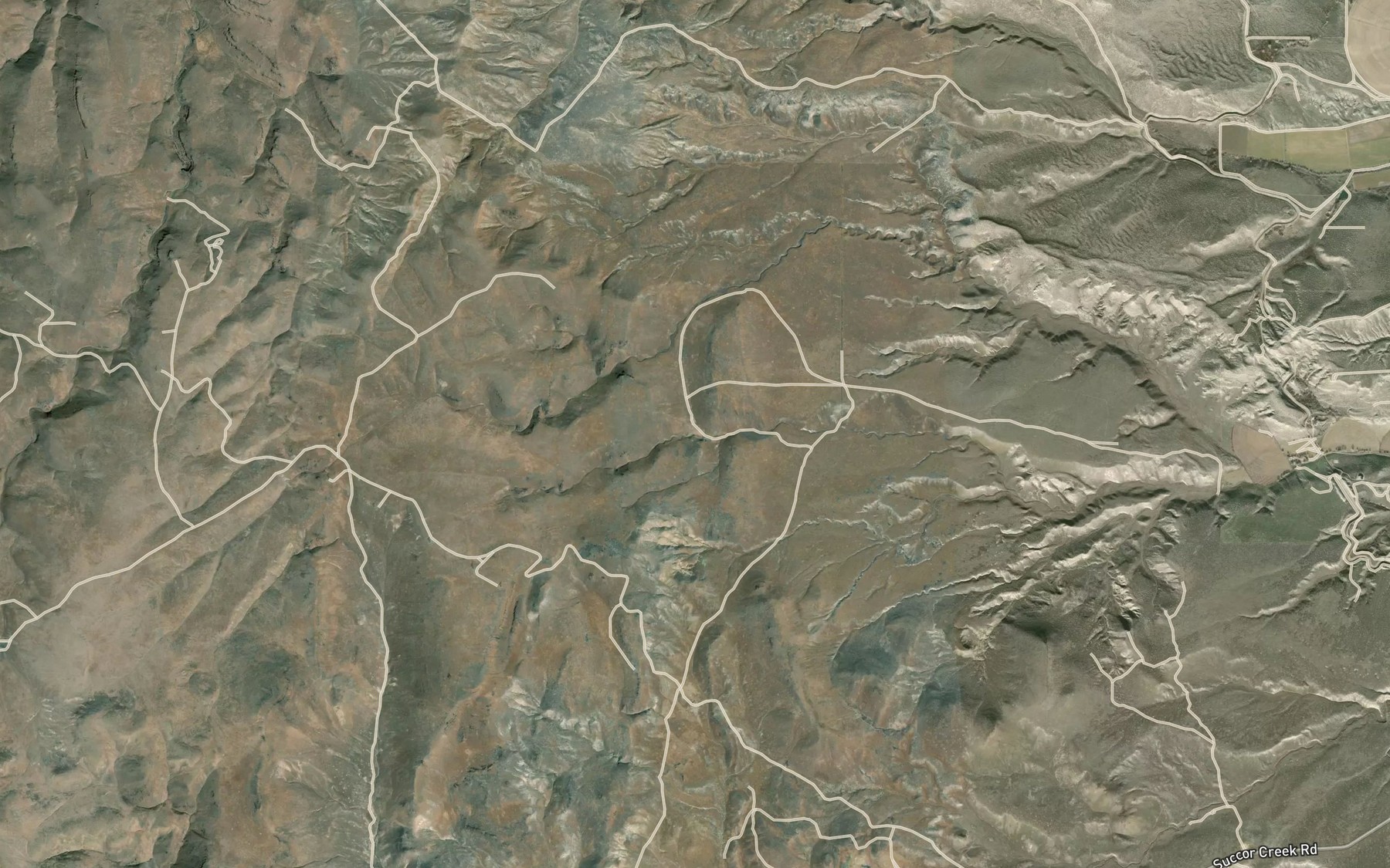 Satellite map of the Coyote Spring