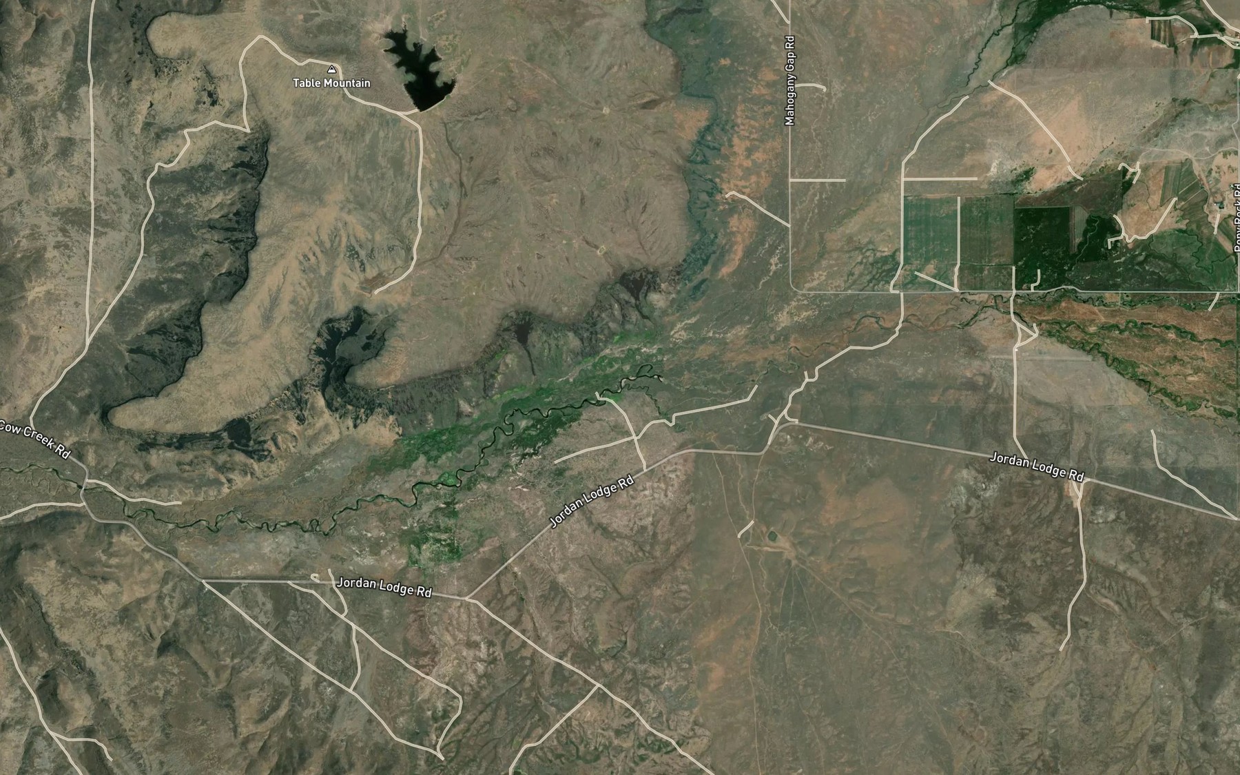 Satellite map of the Spring Branch