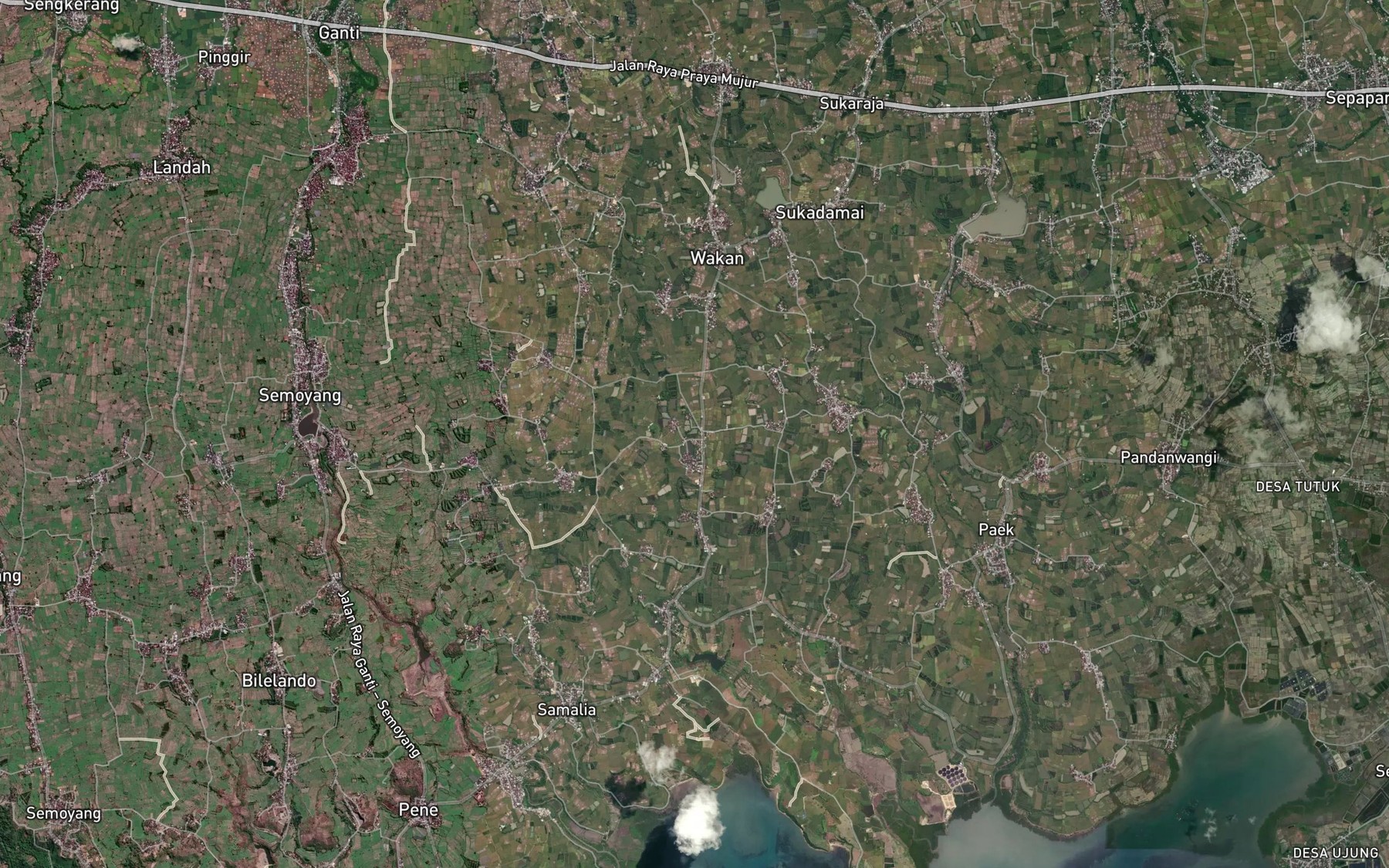 Satellite map of the Embung Segate