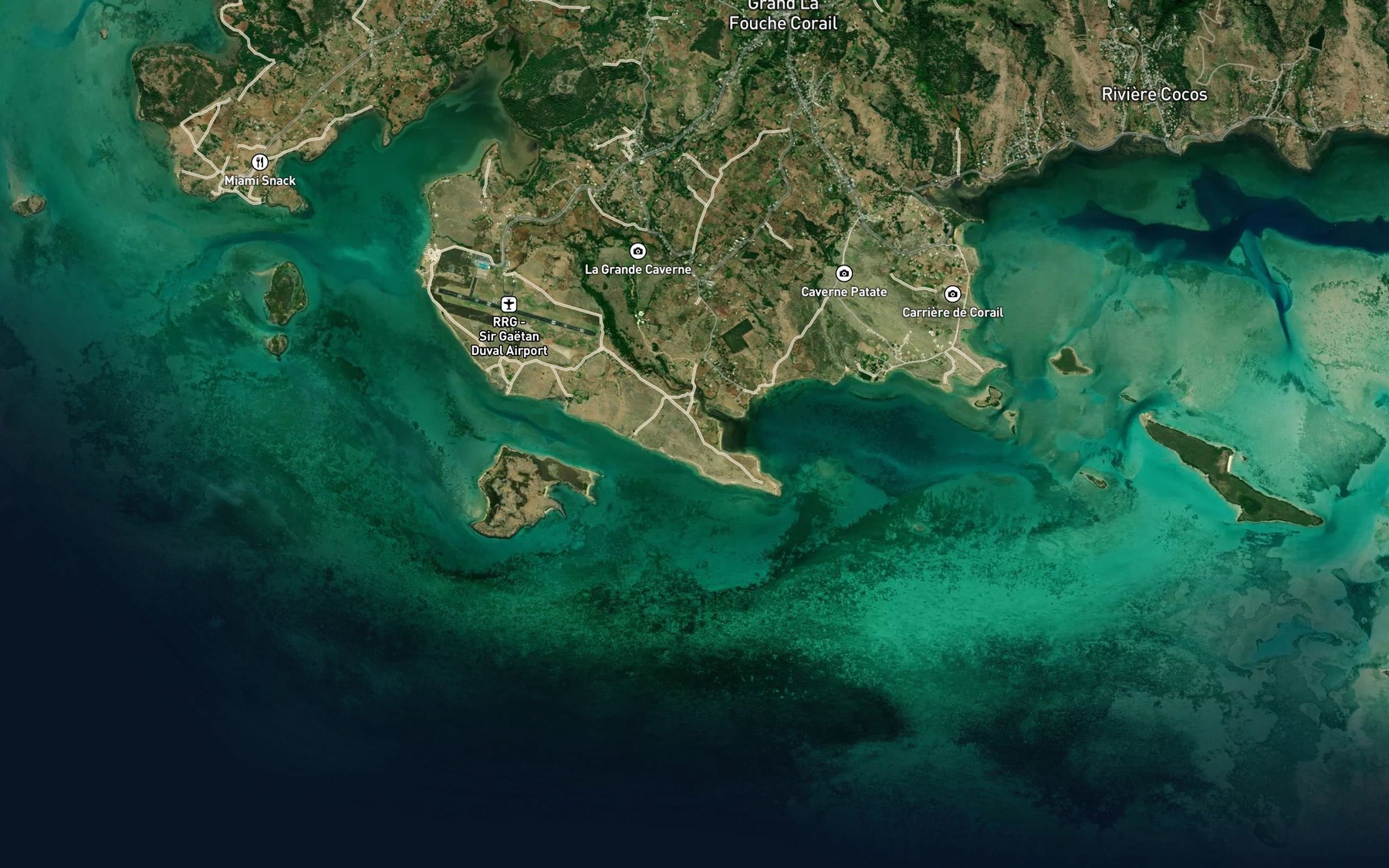 Satellite map of the Riviere Anse Quittor
