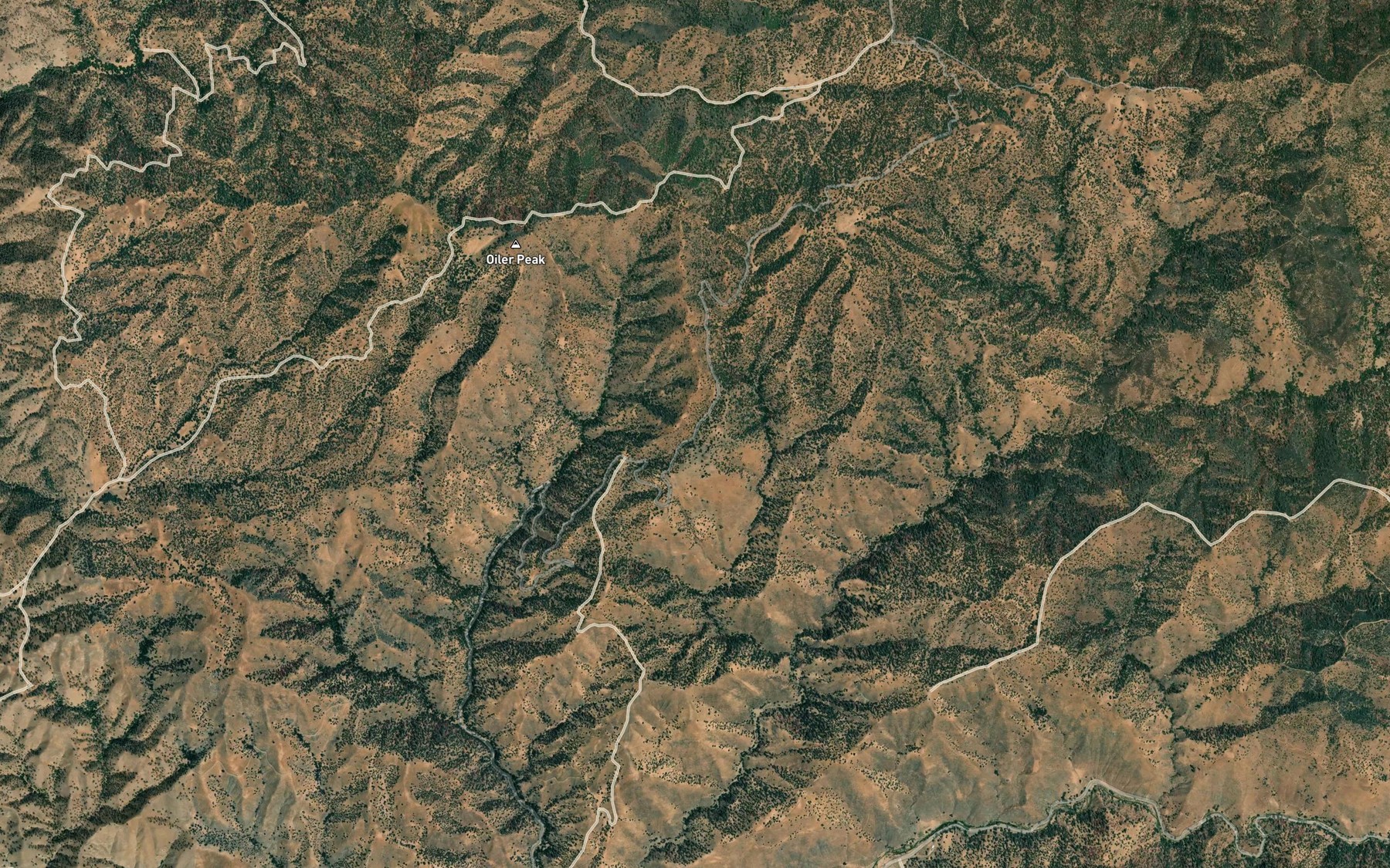Satellite map of the Teamster Cutoff