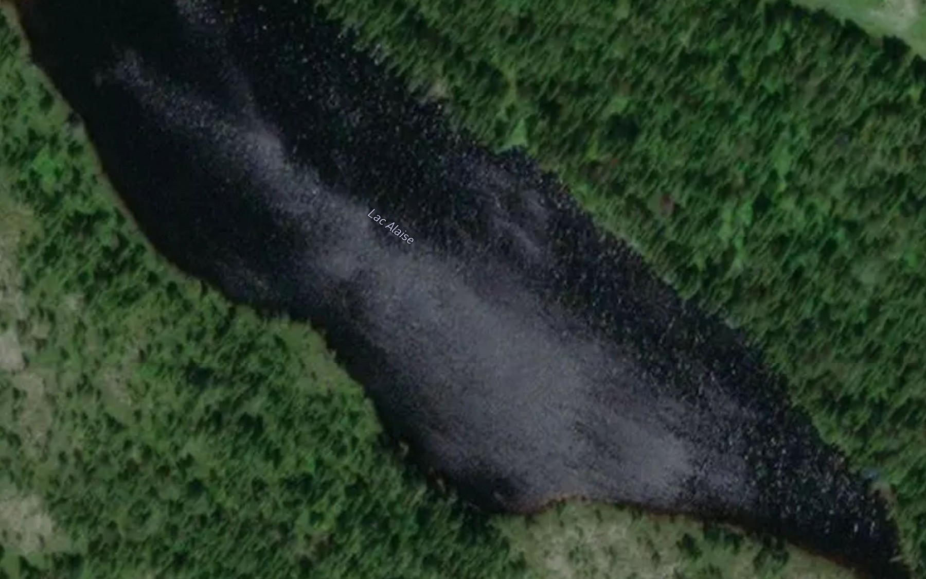 Satellite map of the Lac Alaise