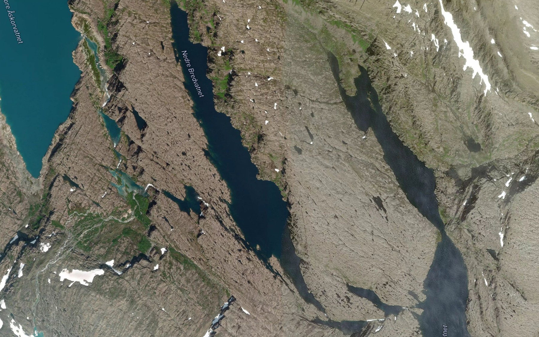 Satellite map of the Brevatna