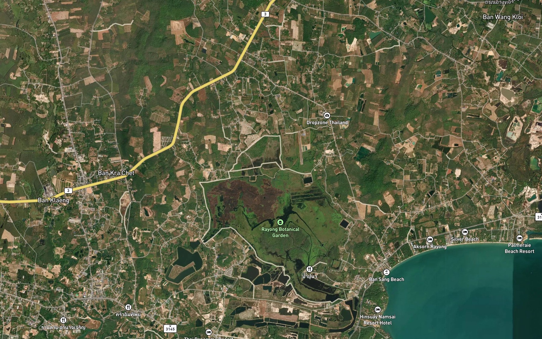 Satellite map of the Bueng Chamrung