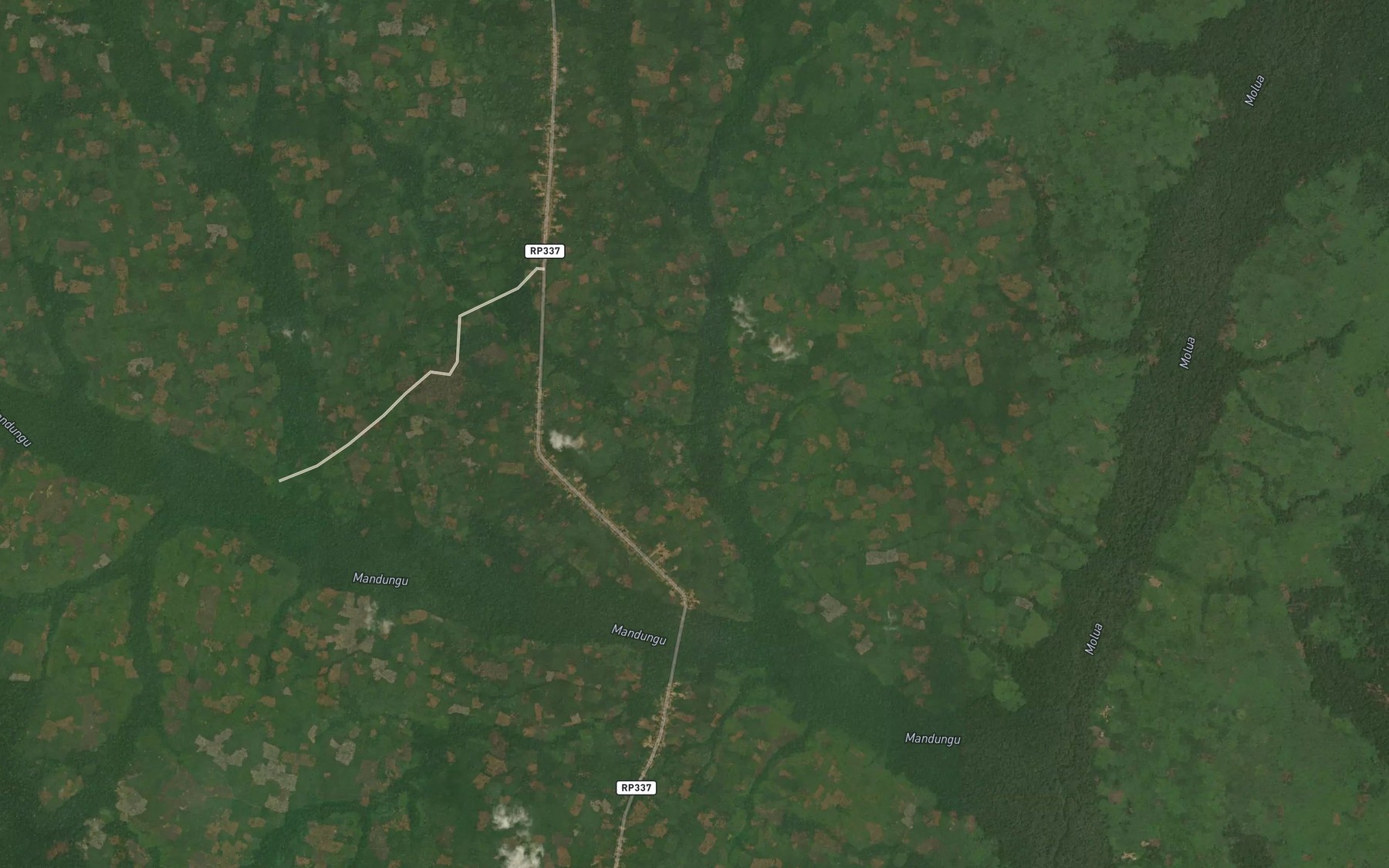 Satellite map of the Manginda