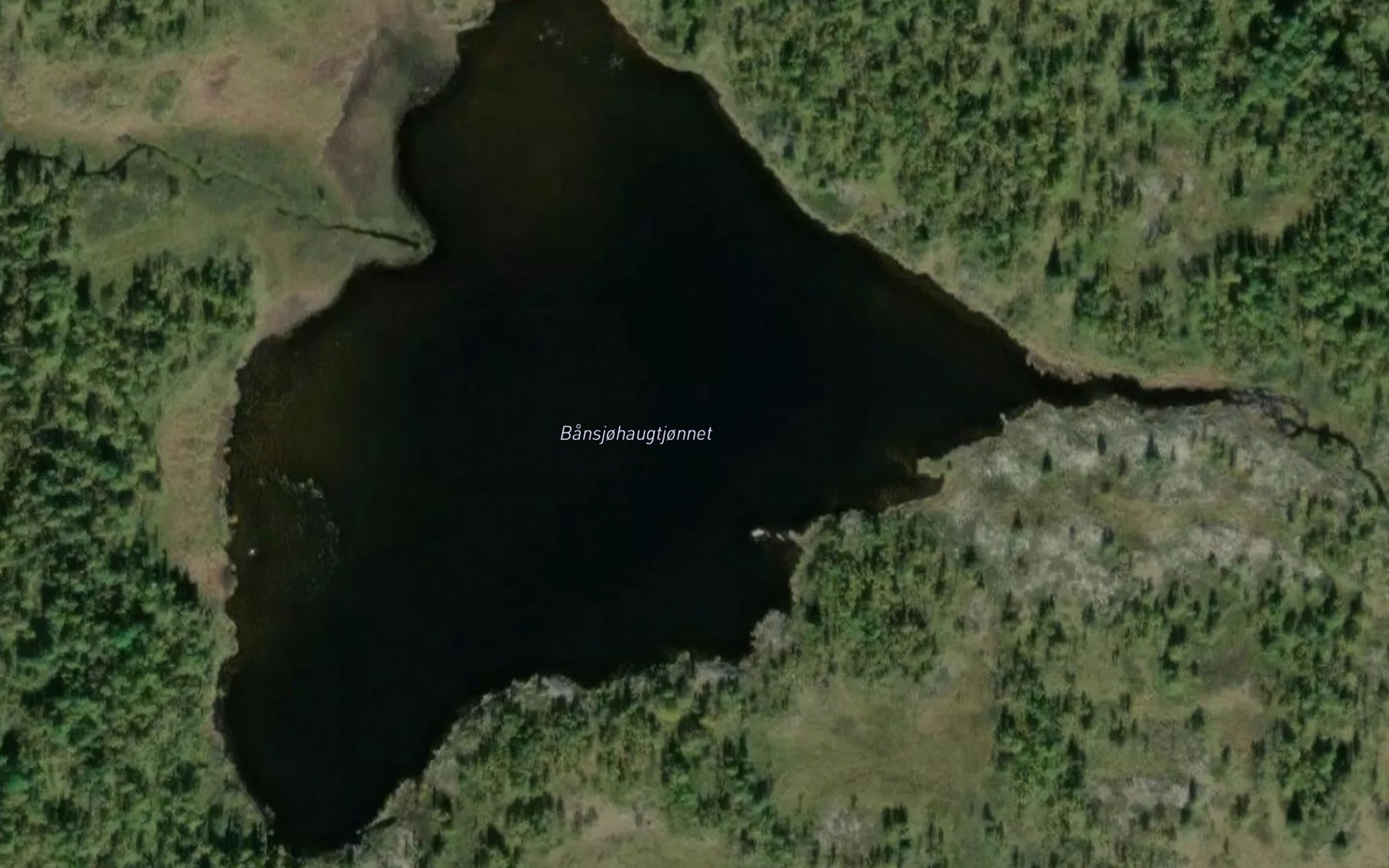 Satellite map of the Bansjohaugtjernet