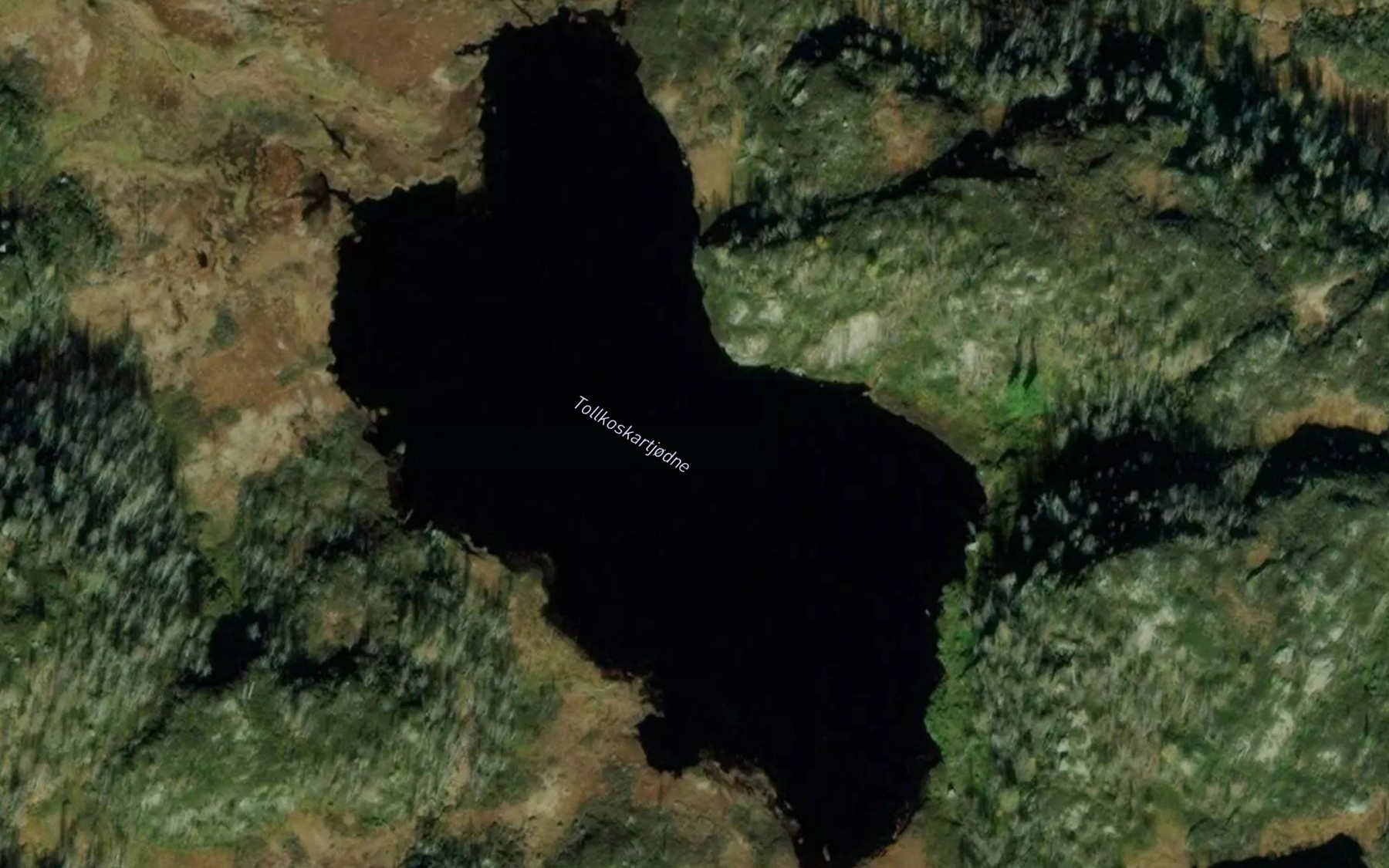 Satellite map of the Tolkoskarstjonn