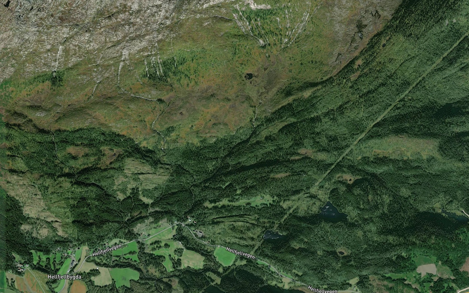 Satellite map of the Hoglielva