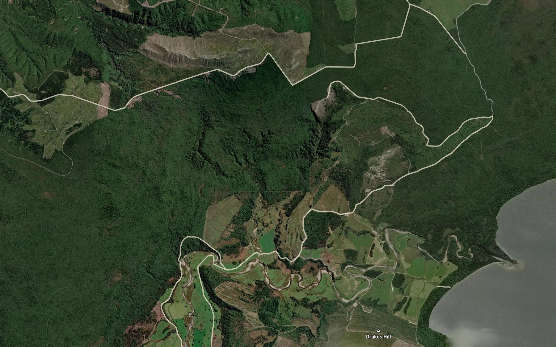 Satellite map of the Niagara Creek
