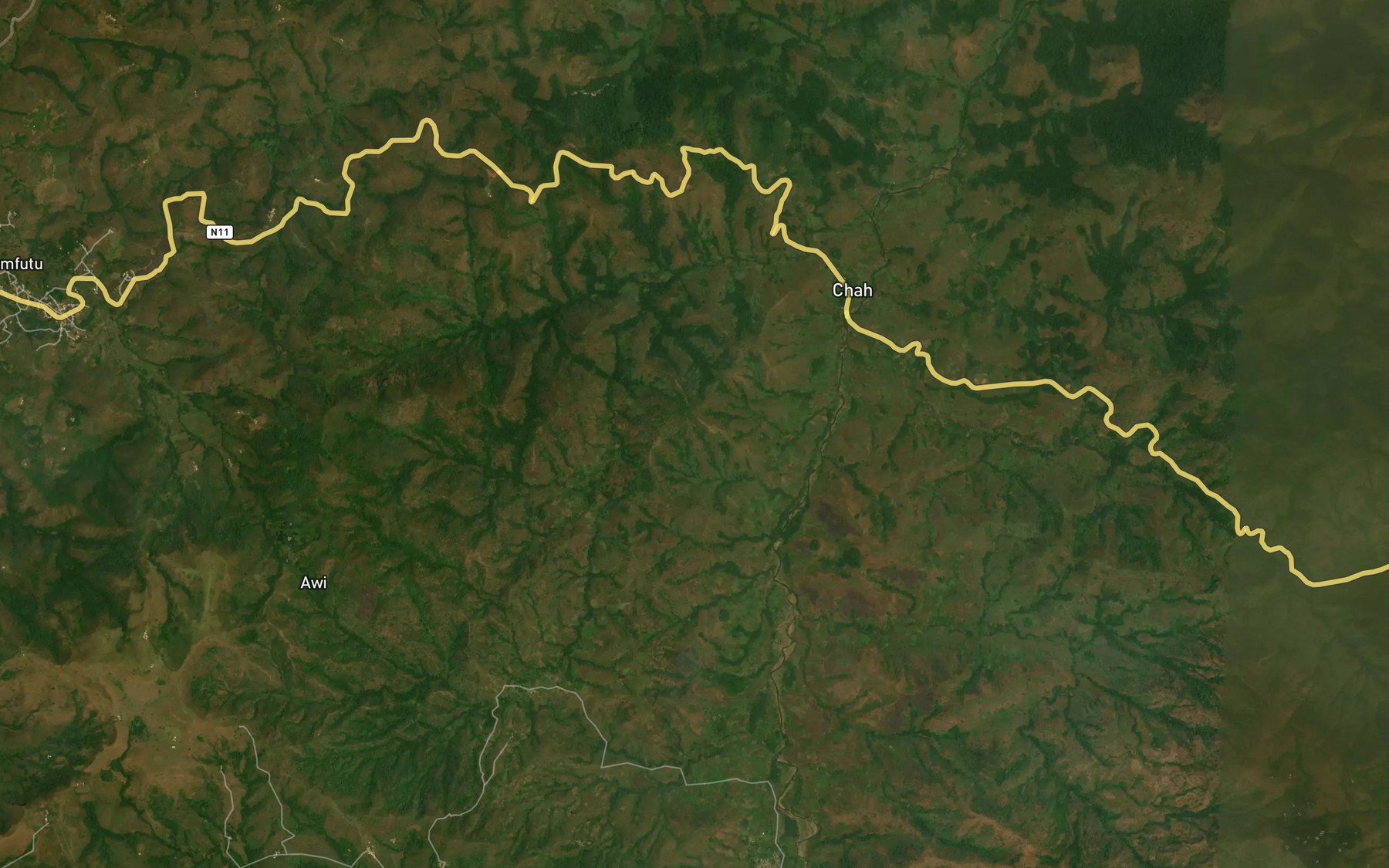 Satellite map of the Tsobu