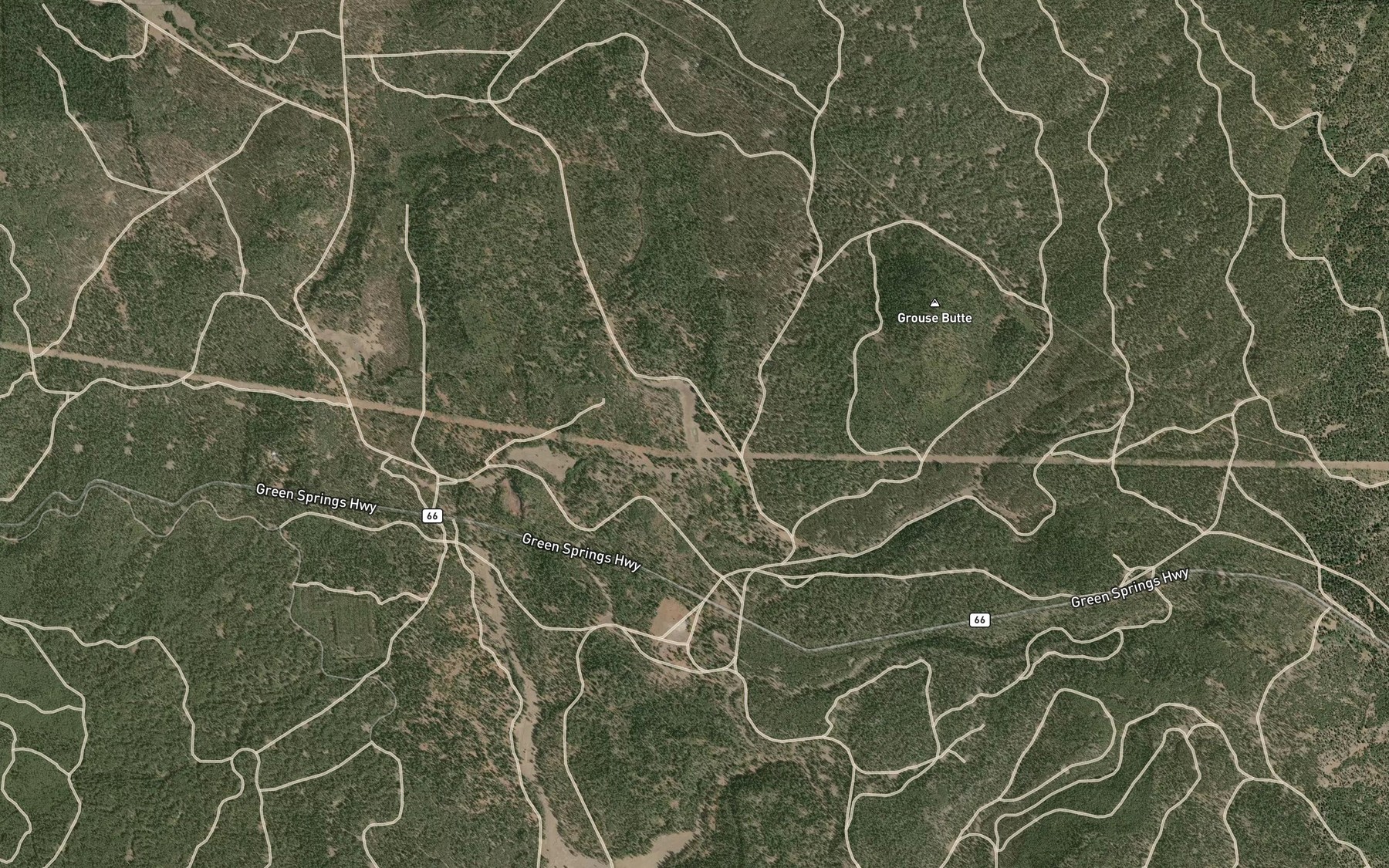 Satellite map of the Parker Reservoir