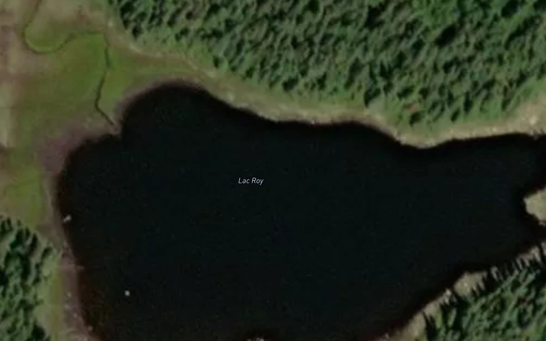 Satellite map of the Lac Roy