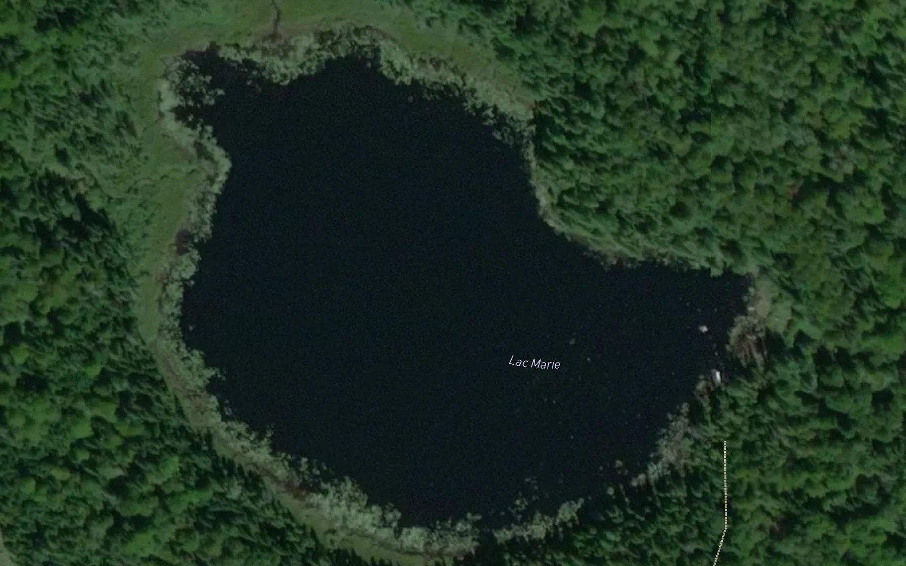 Satellite map of the Lac Marie