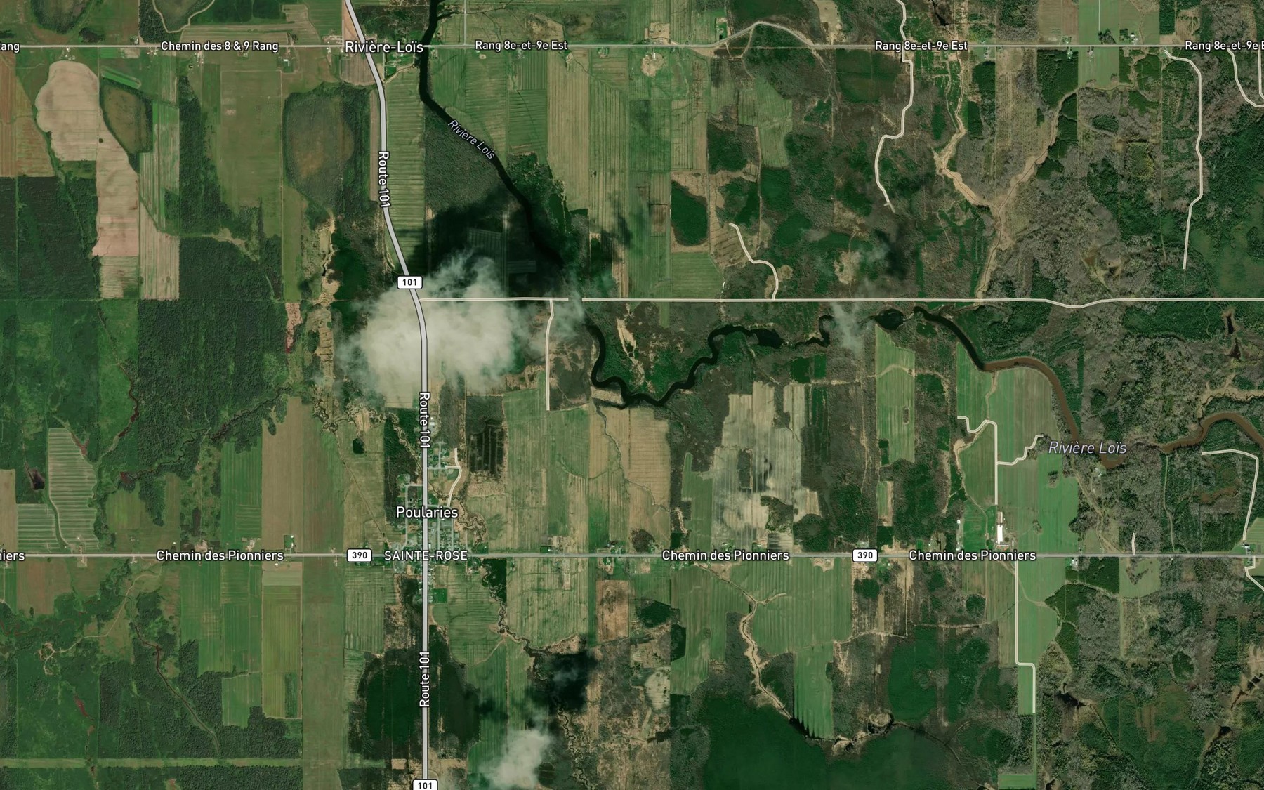 Satellite map of the Cours d'eau Gosselin