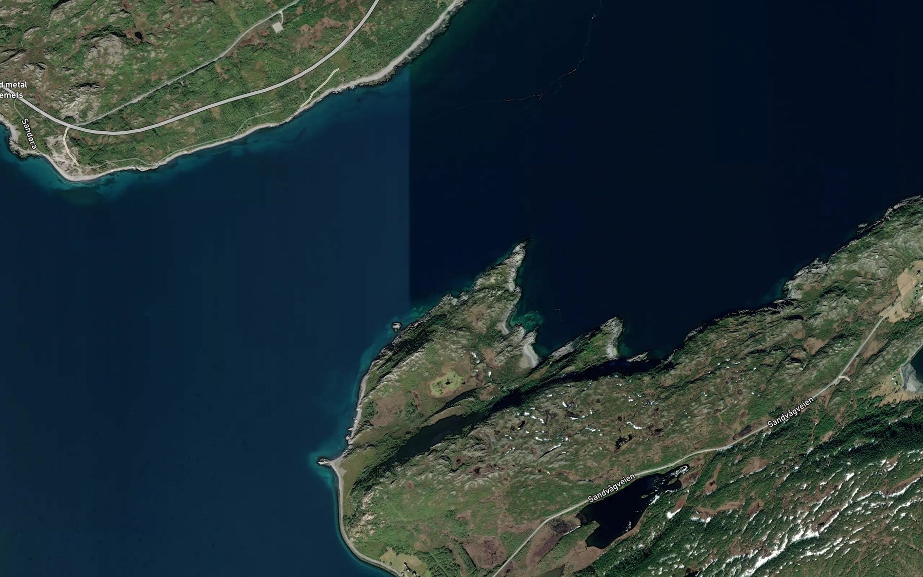 Satellite map of the Kvalhollet
