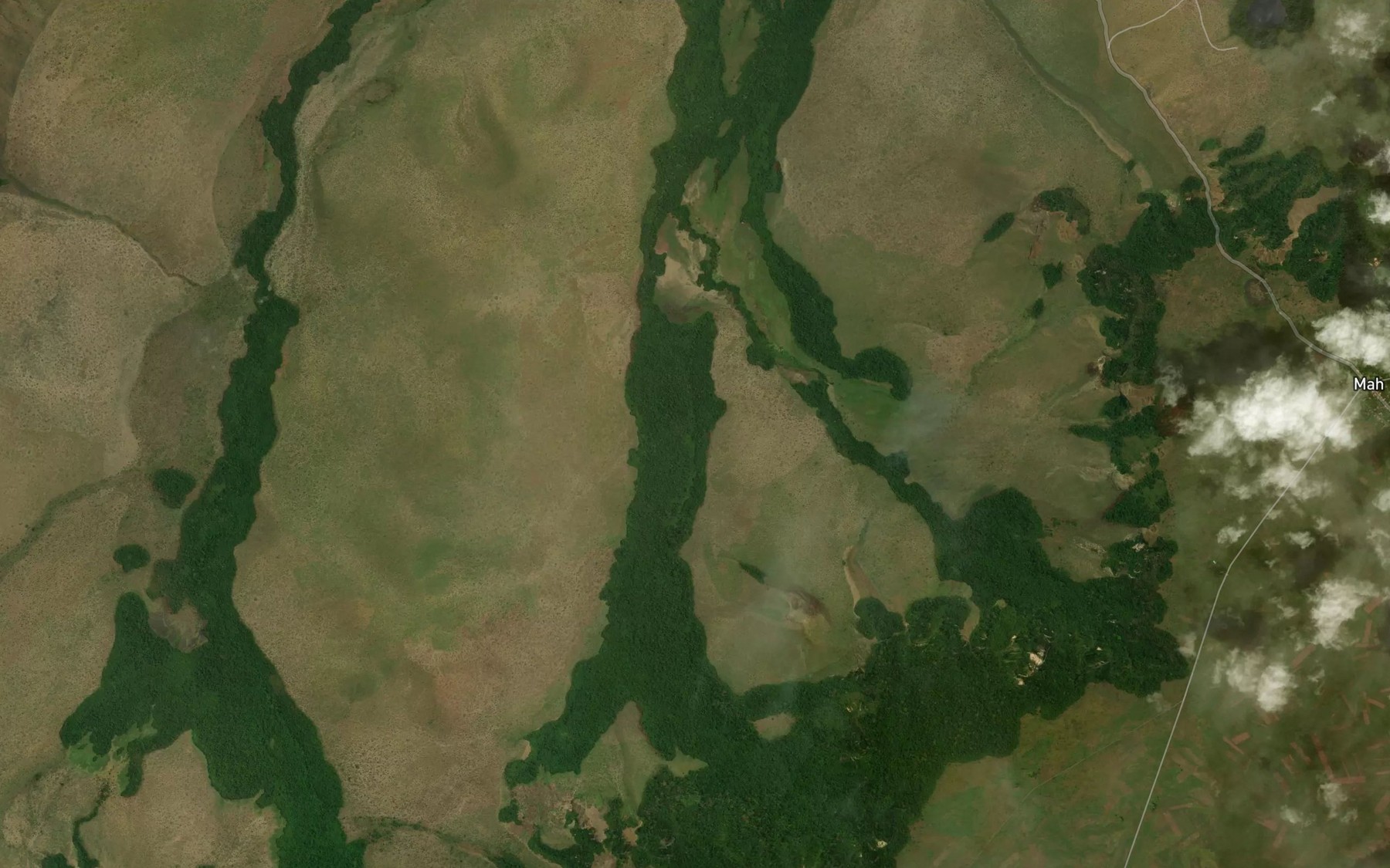 Satellite map of the Canzao