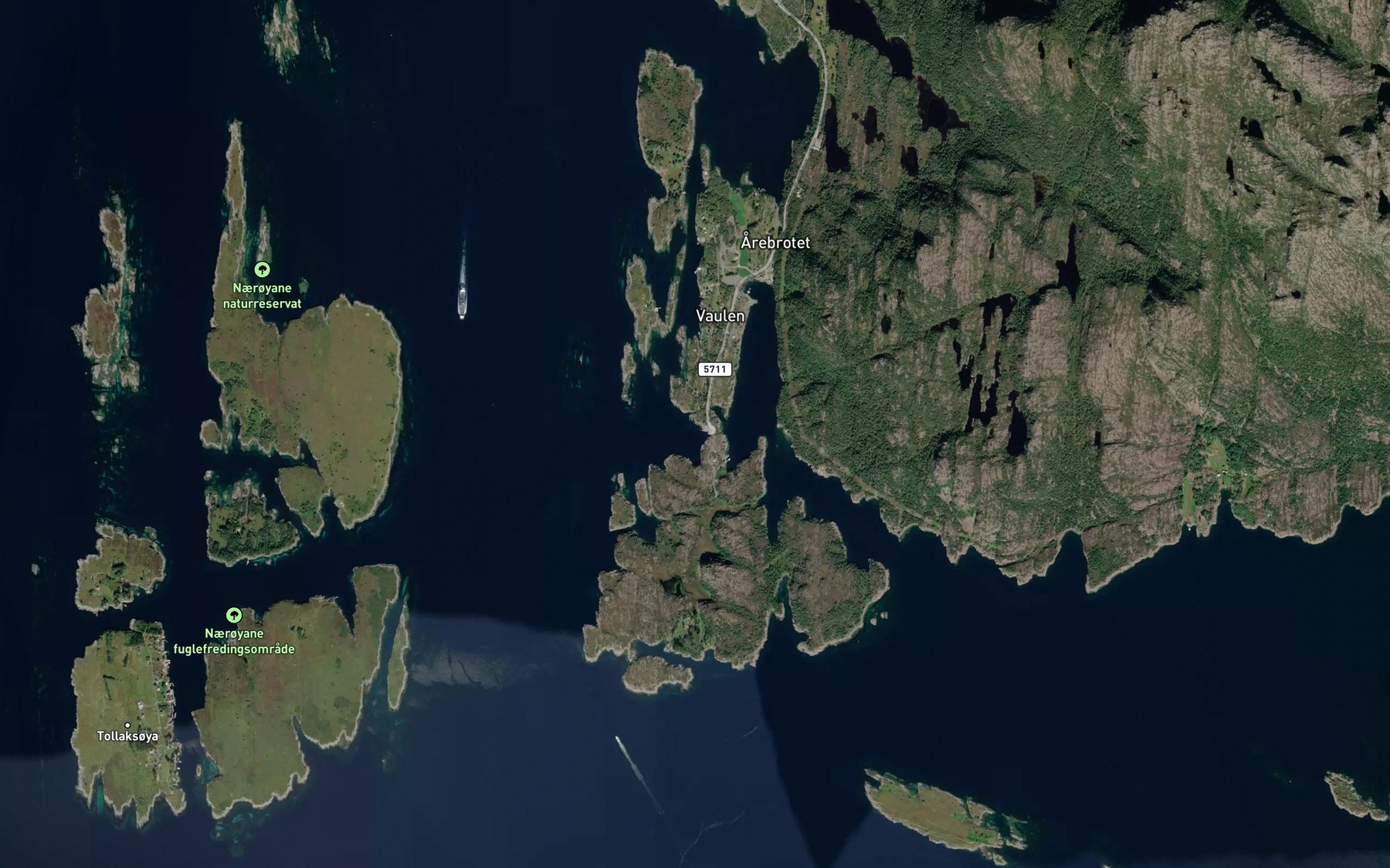 Satellite map of the Villevika