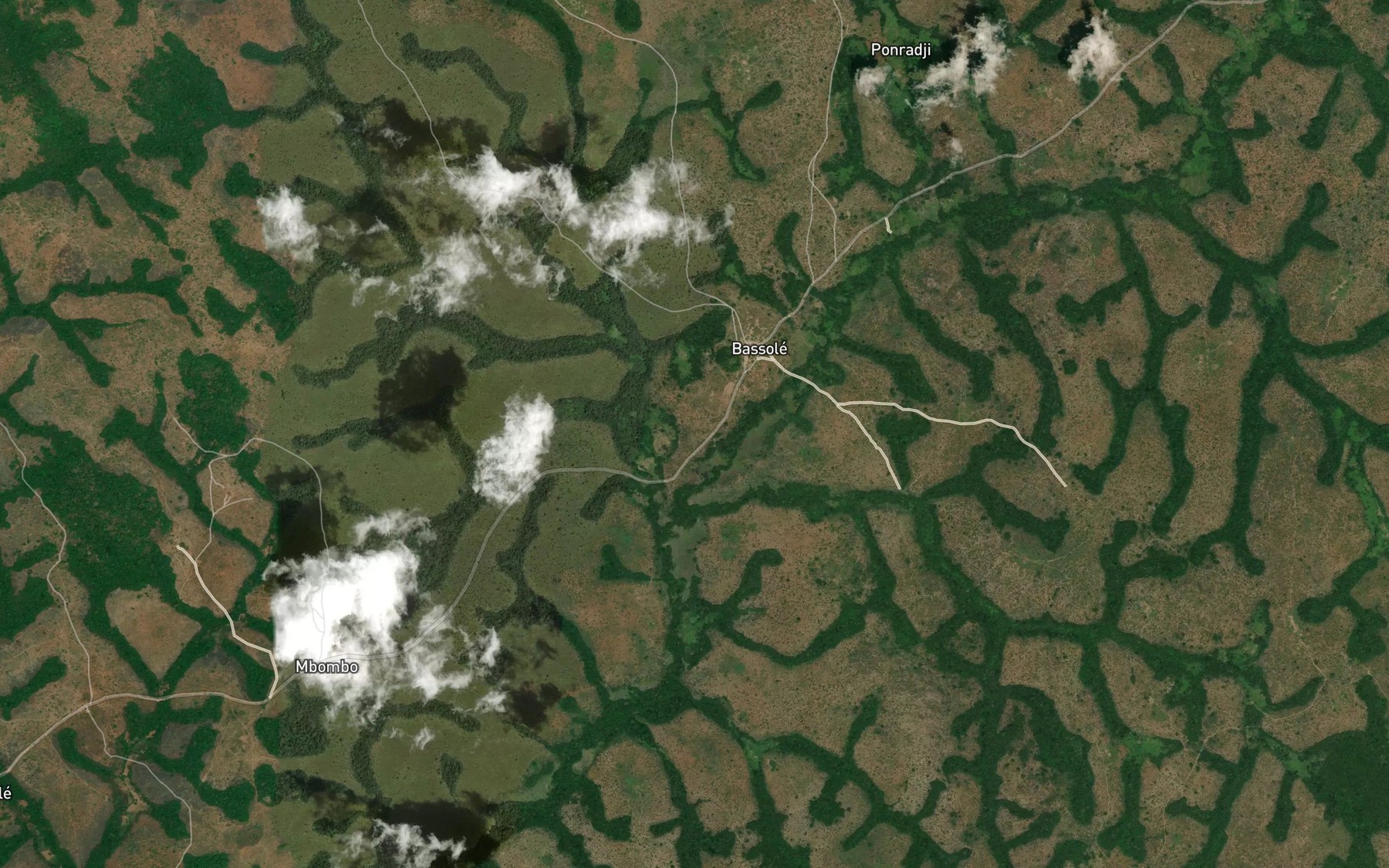 Satellite map of the Ngekan
