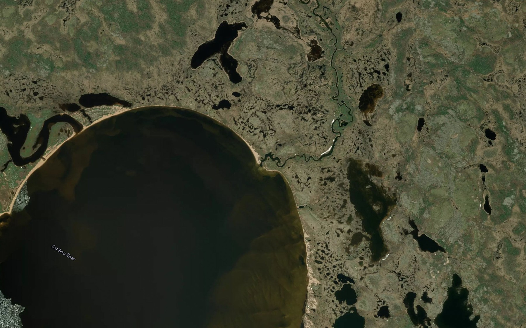 Satellite map of the Cantin Creek