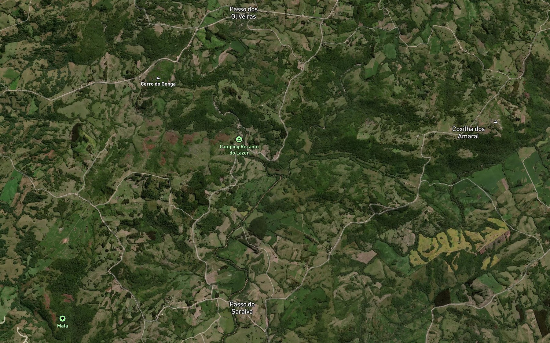 Satellite map of the Arroio Cauna