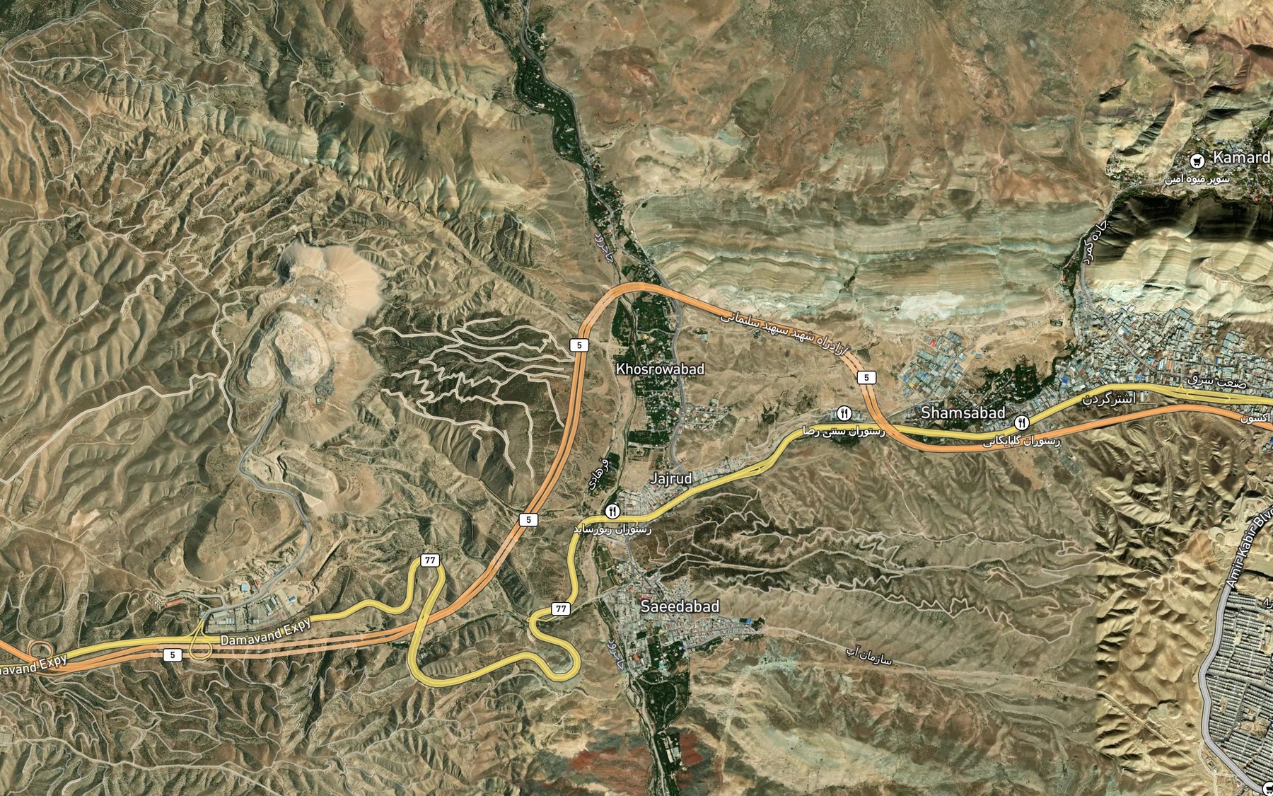 Satellite map of the Jajrud