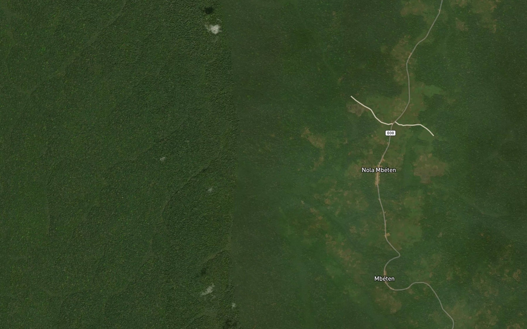 Satellite map of the Niambobo