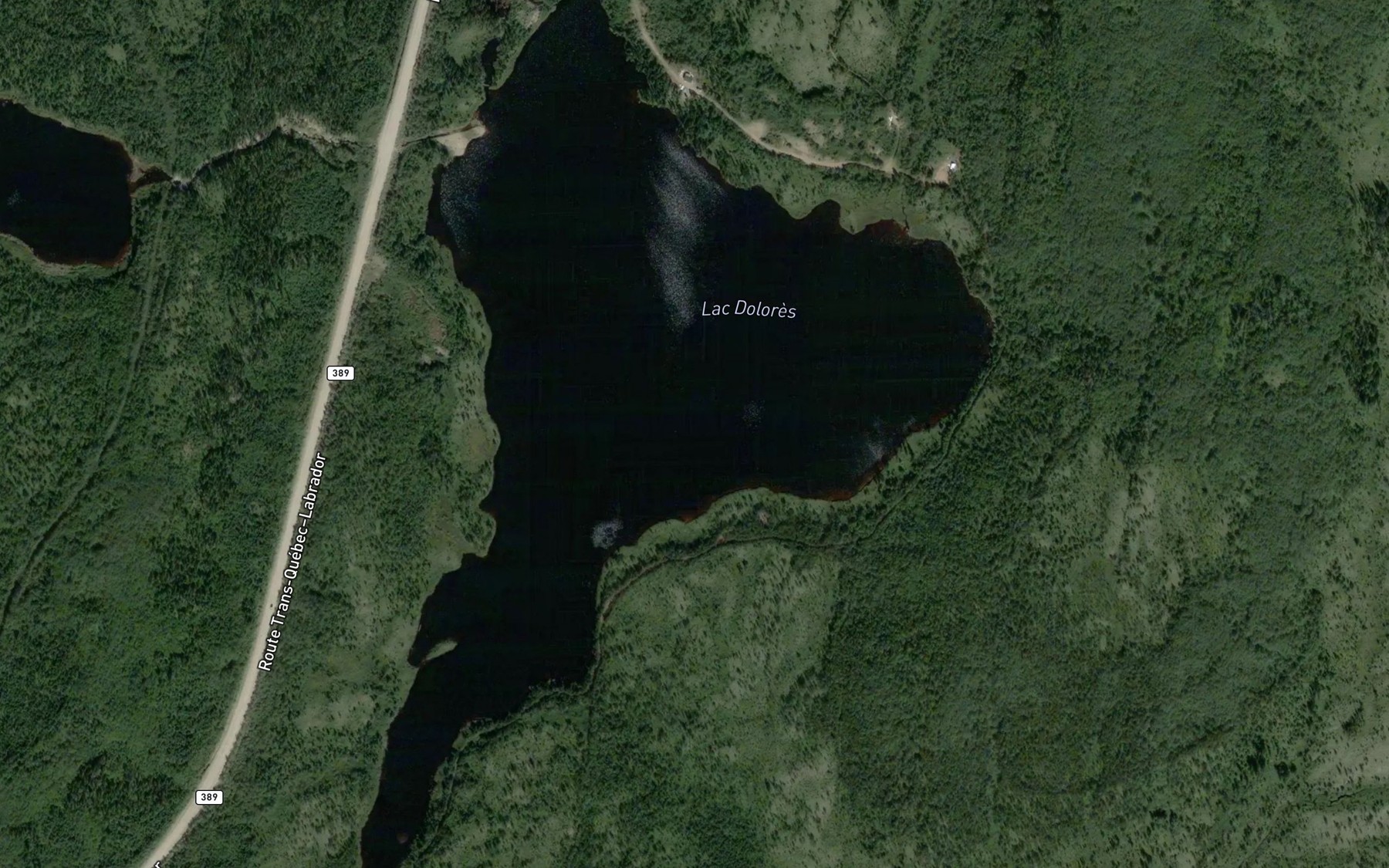 Satellite map of the Lac Dolores