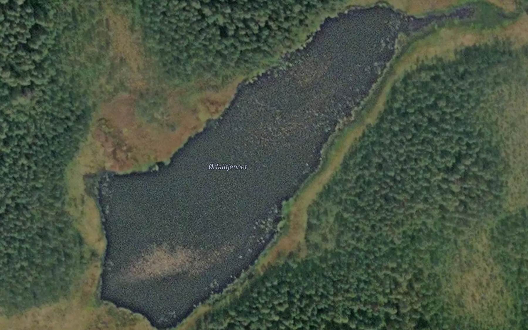 Satellite map of the Orfalltjernet