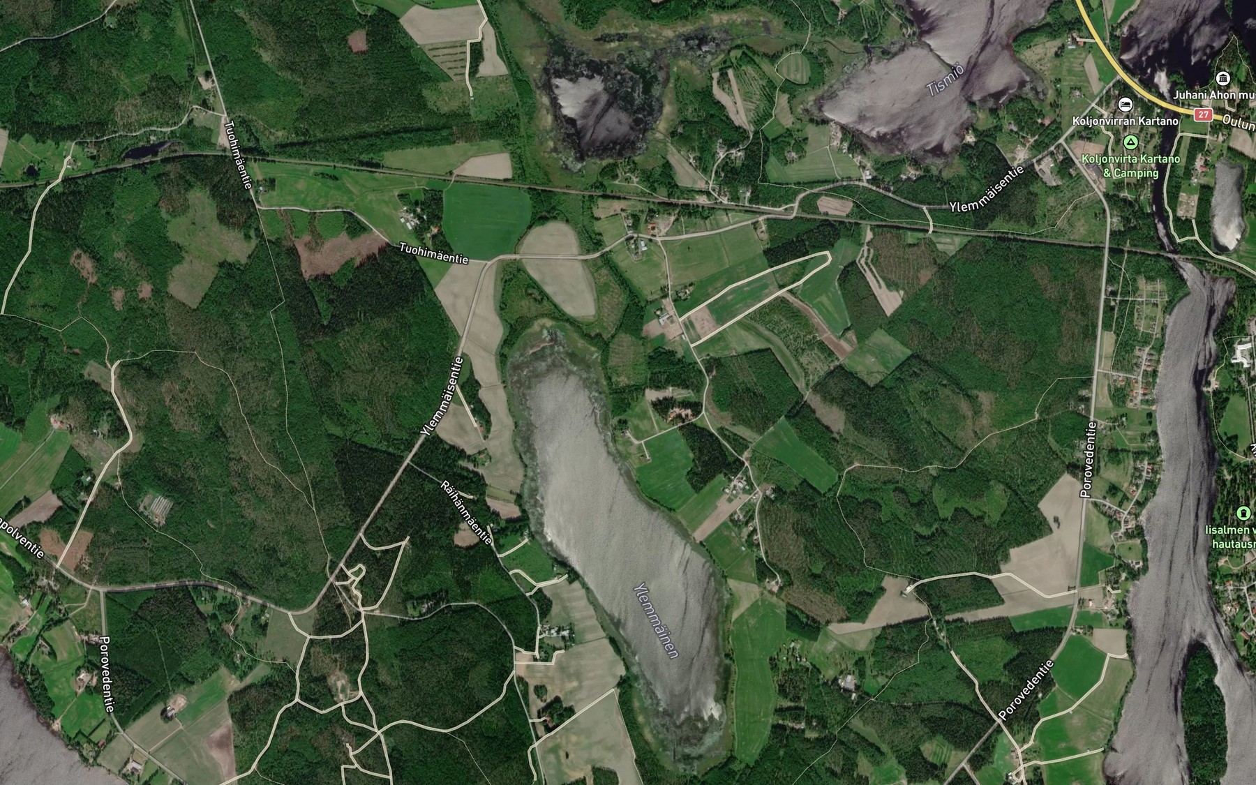 Satellite map of the Ylimmainen Tismio