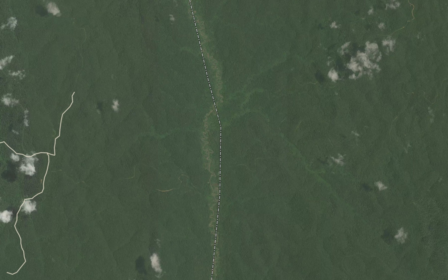 Satellite map of the Makomo
