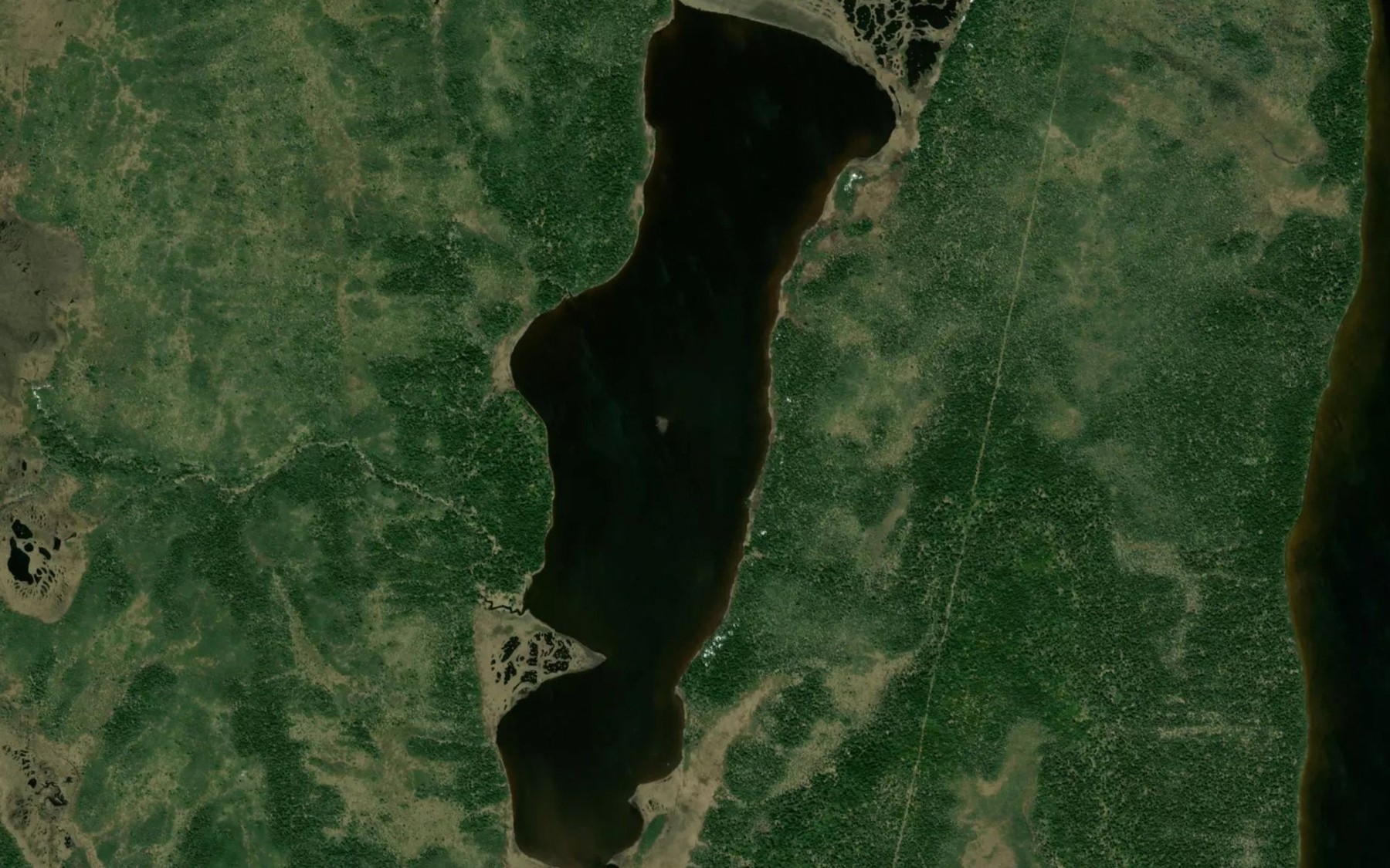 Satellite map of the Lac Rolland-Germain