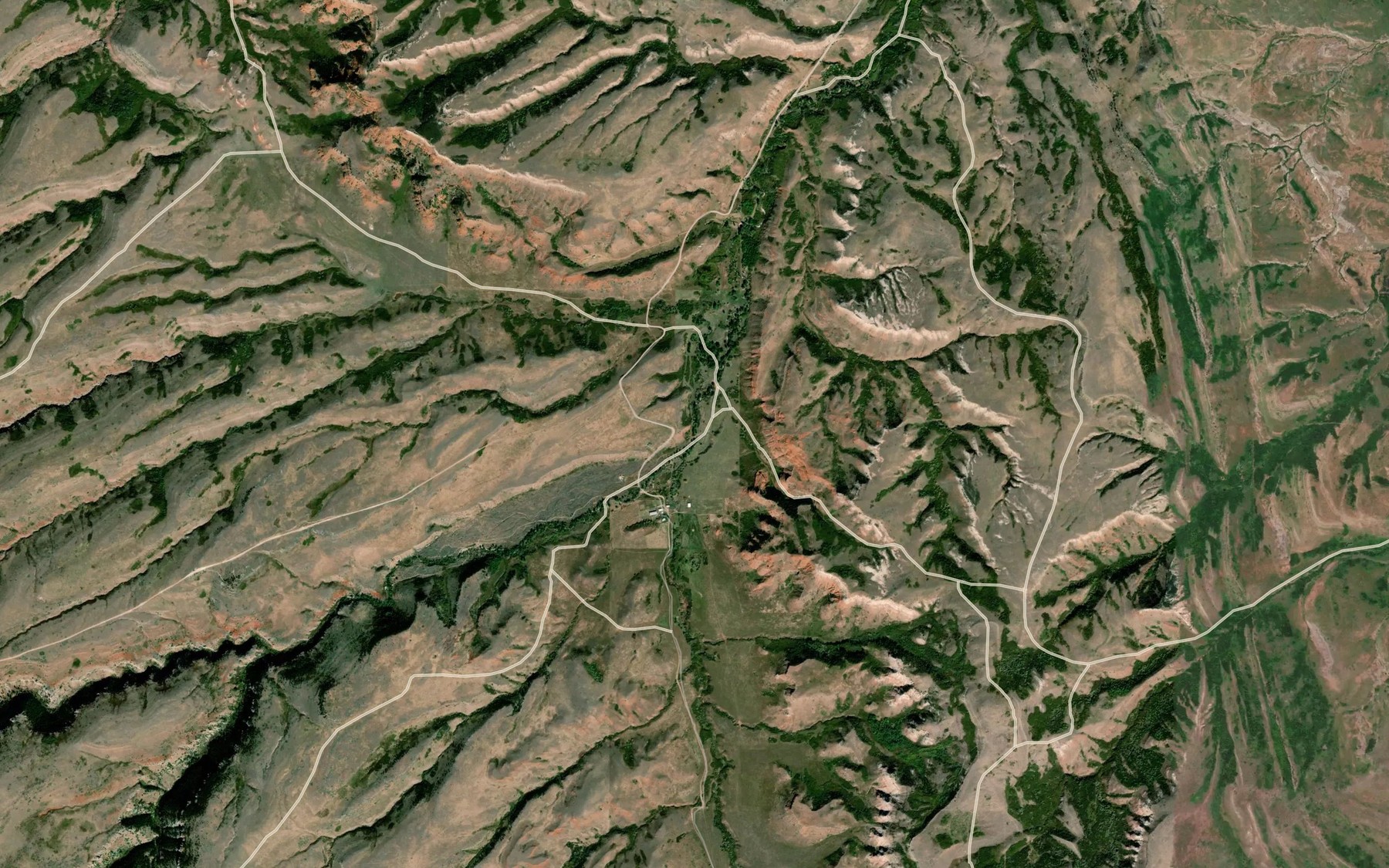 Satellite map of the Beaver Creek